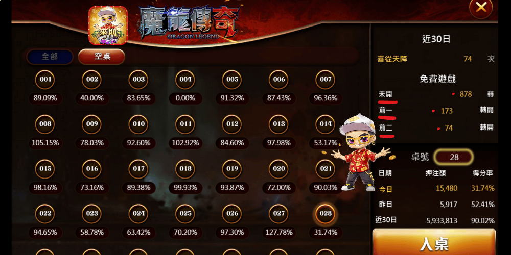 魔龍傳奇選台技巧